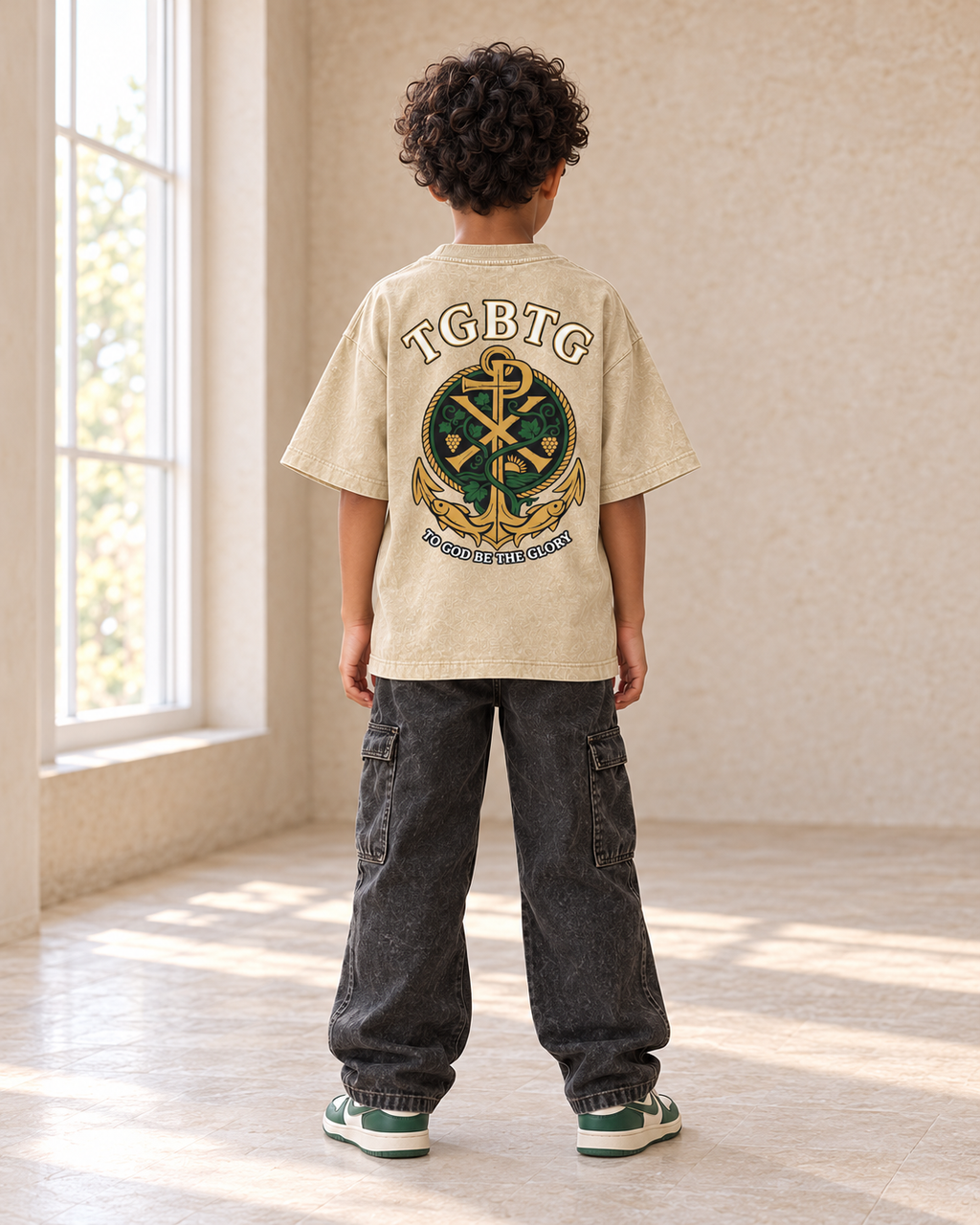 TGBTG Kids Signature Tee — Khaki