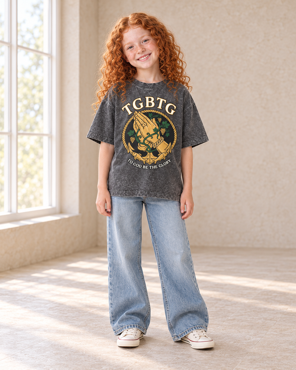 TGBTG Kids Signature Tee — Dark Gray